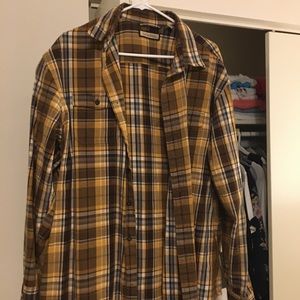 G.H. Bass & Co Yellow Plaid Flannel Size XL